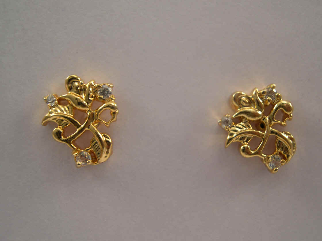 earrings 1 gm gold